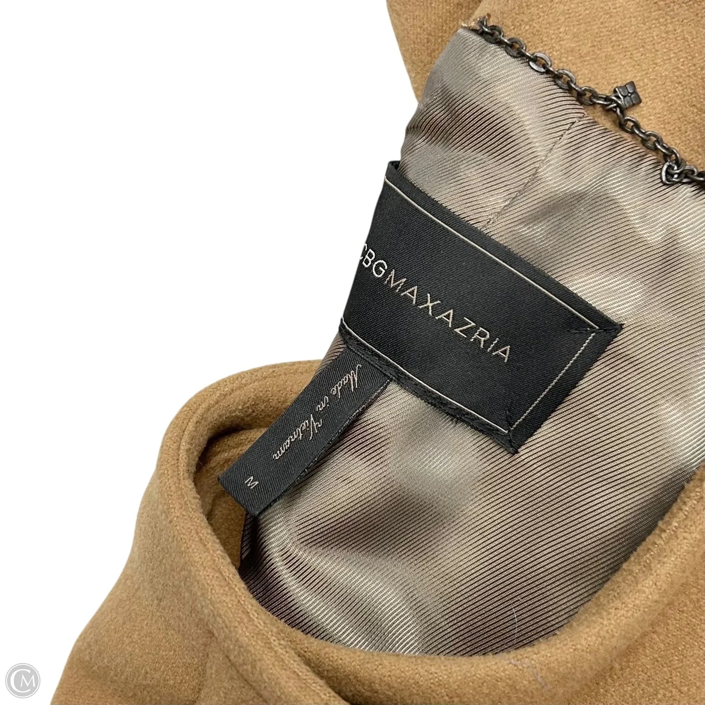 Coat Peacoat By Bcbgmaxazria In Brown & Tan, Size: M