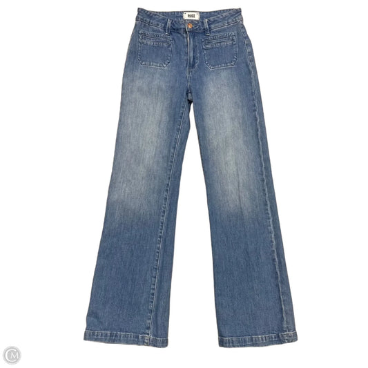 Jeans Wide Leg By Paige In Blue Denim, Size: 0