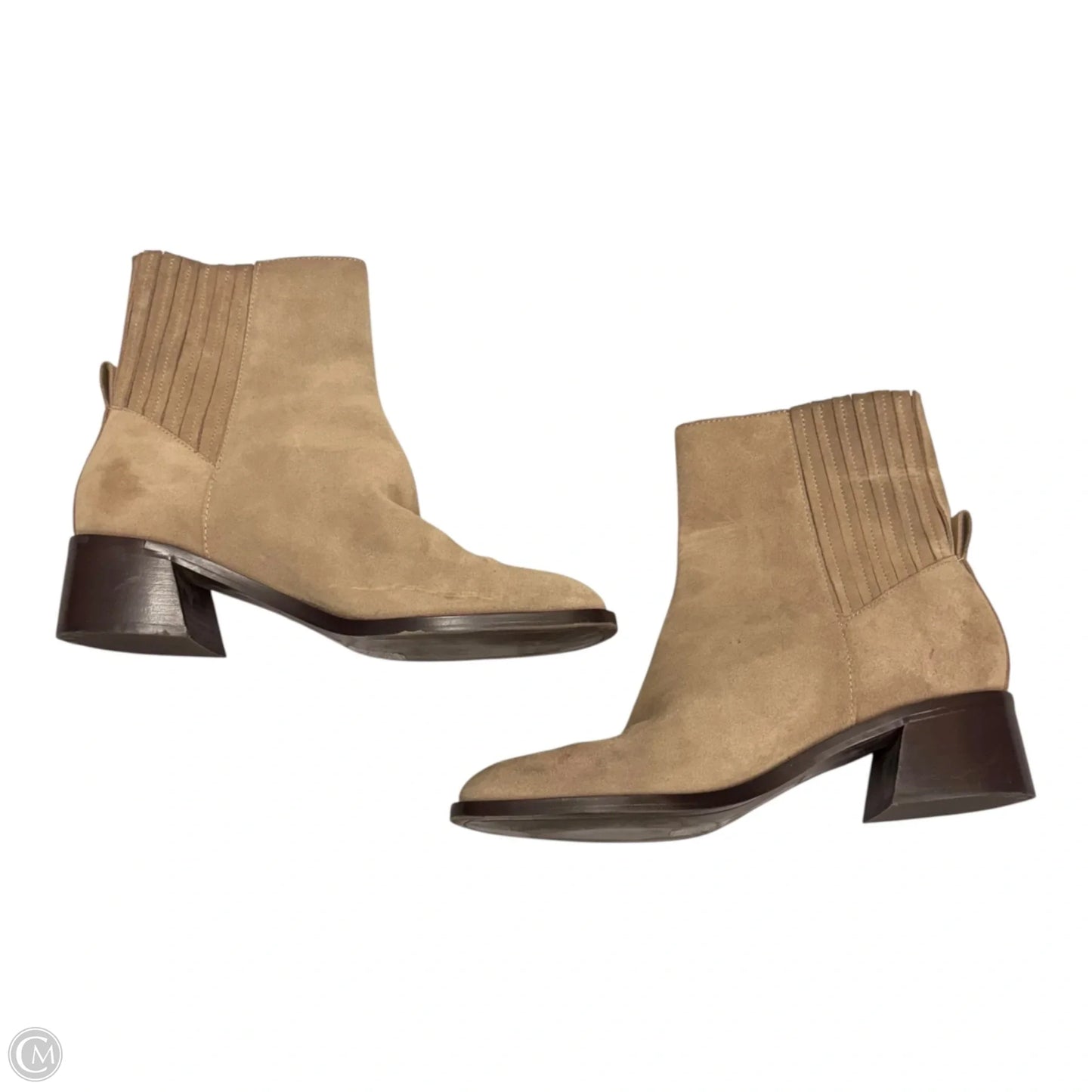 Boots Ankle Heels By Dolce Vita In Taupe, Size: 9