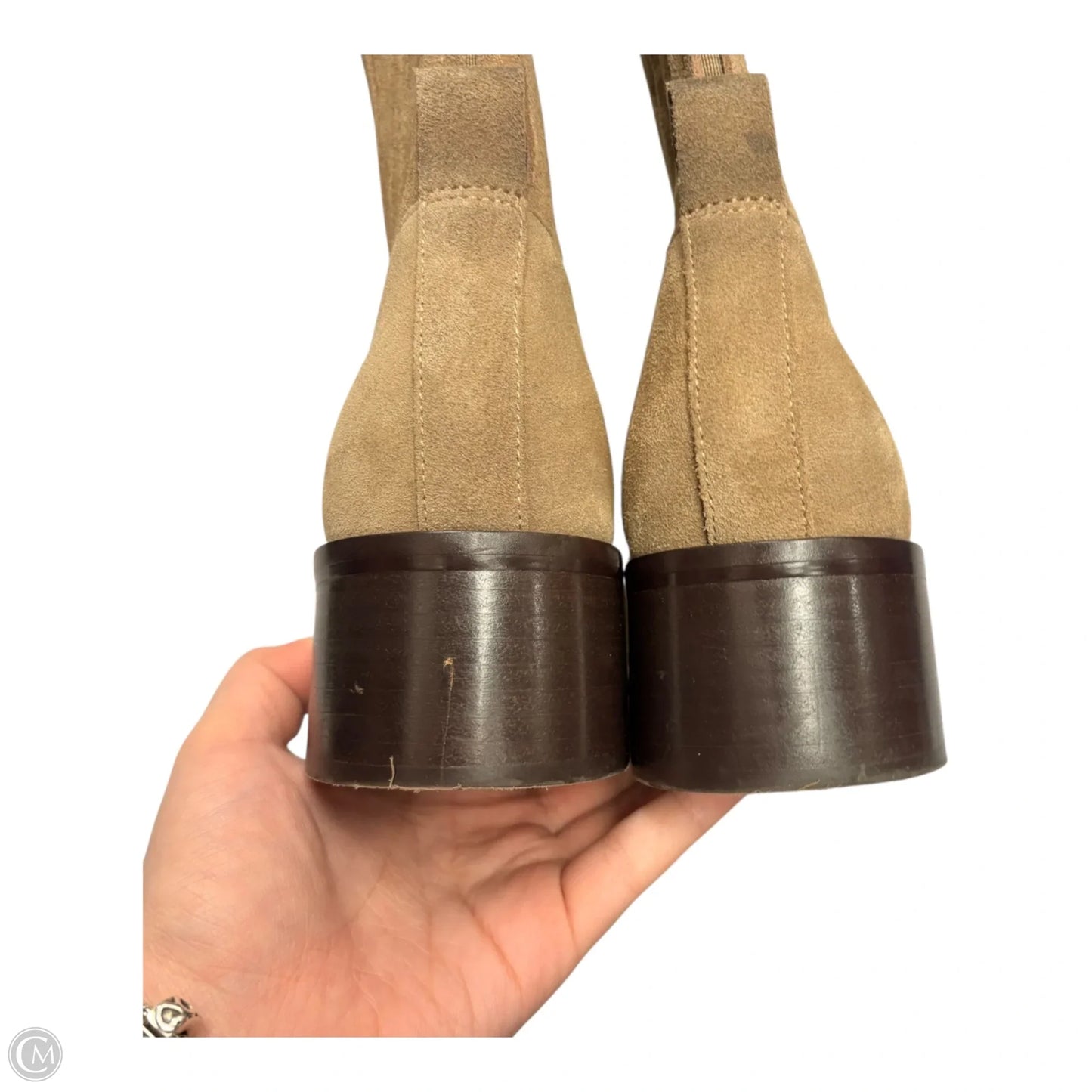 Boots Ankle Heels By Dolce Vita In Taupe, Size: 9