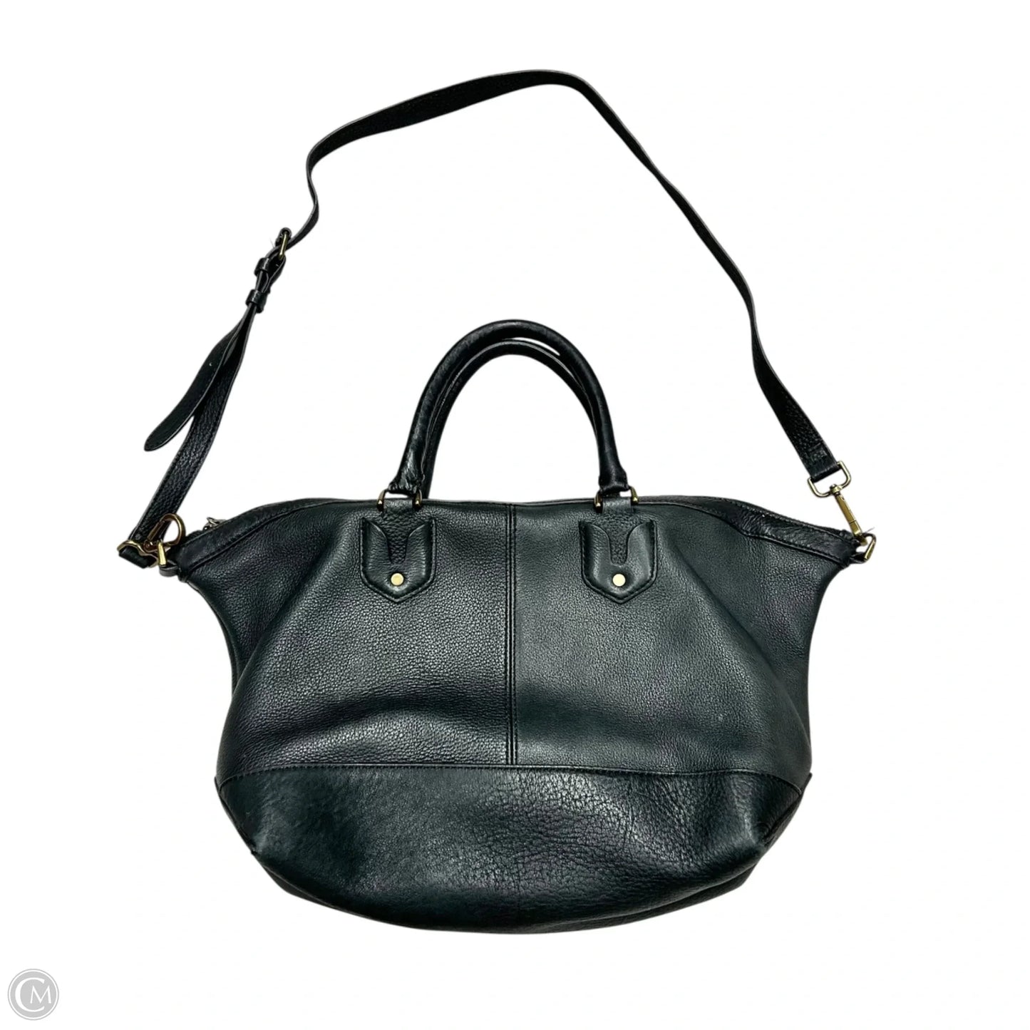 Handbag Leather By Madewell, Size: Large