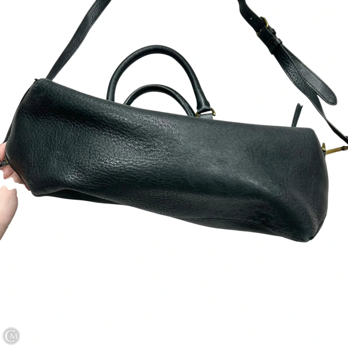 Handbag Leather By Madewell, Size: Large