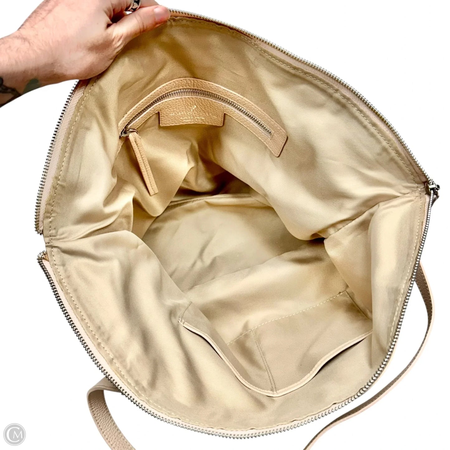 Handbag Leather By Alberta Dicanio, Size: Large