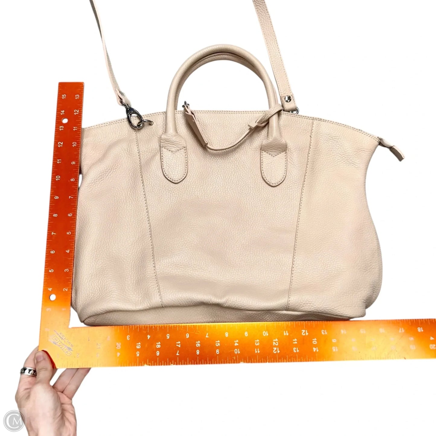 Handbag Leather By Alberta Dicanio, Size: Large