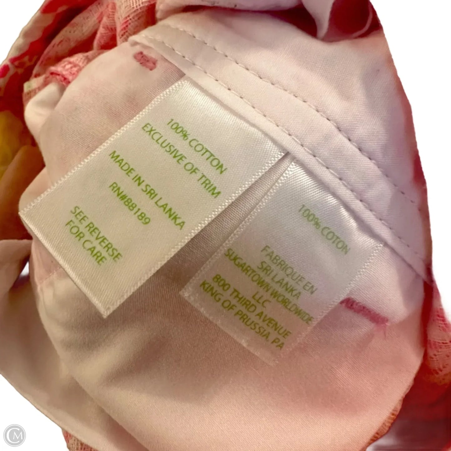 Shorts Designer By Lilly Pulitzer In Pink & White, Size: 2