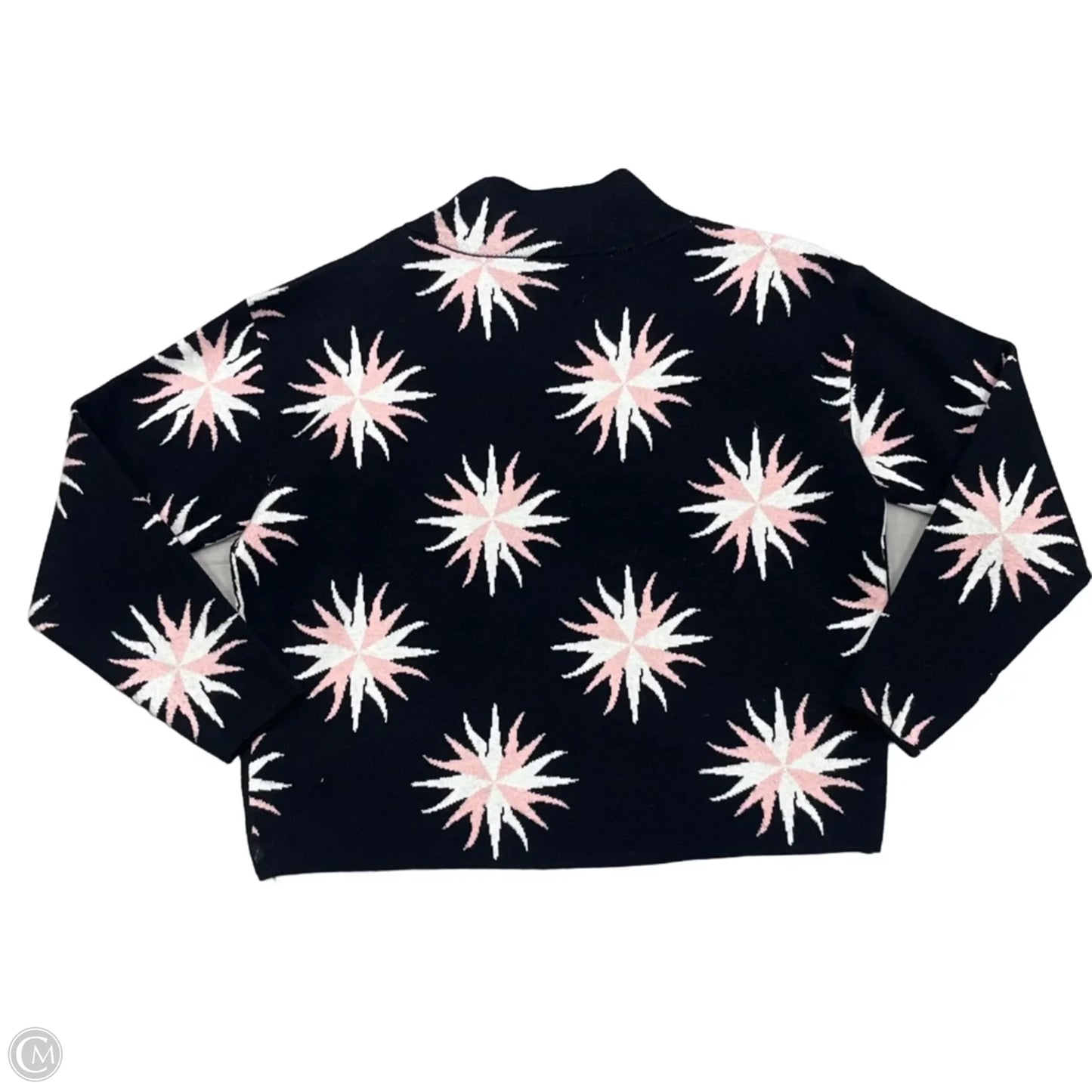 Sweater By Maeve In Black & Pink, Size: Xs