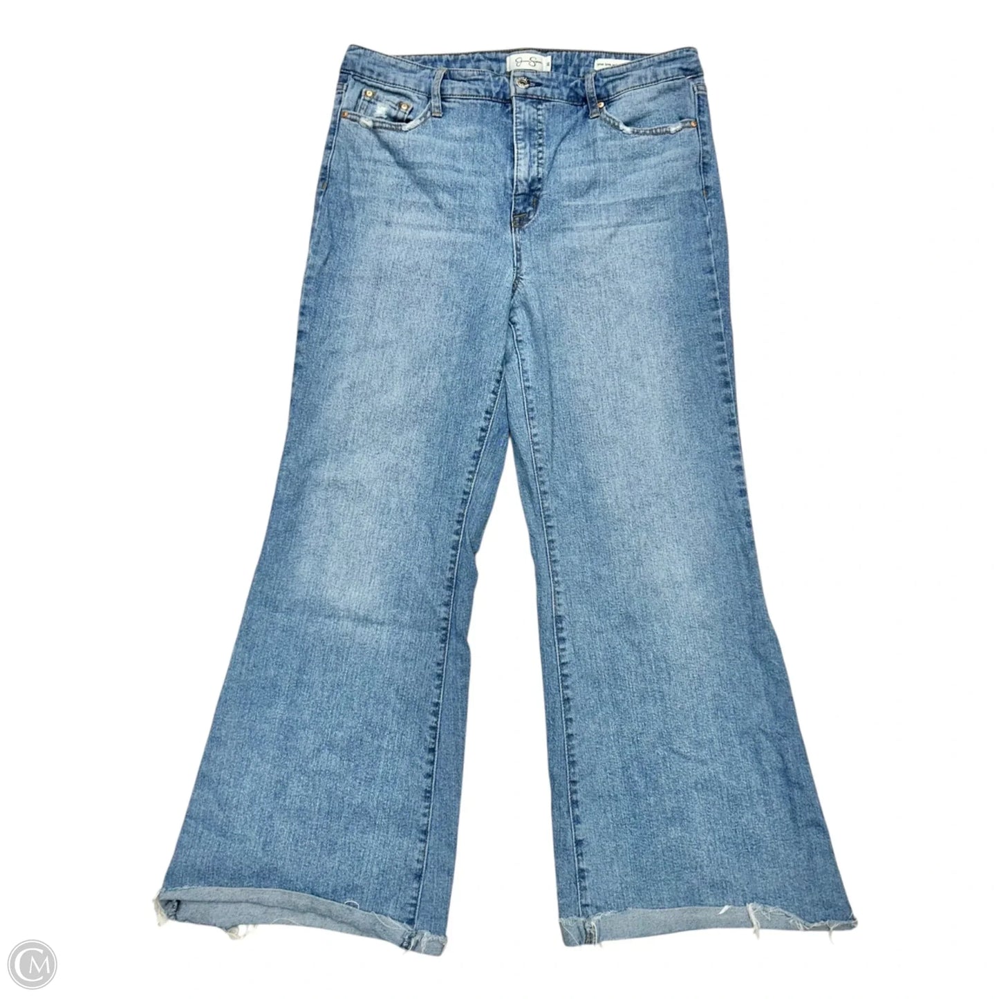 Jeans Flared By Jessica Simpson In Blue Denim, Size: 12