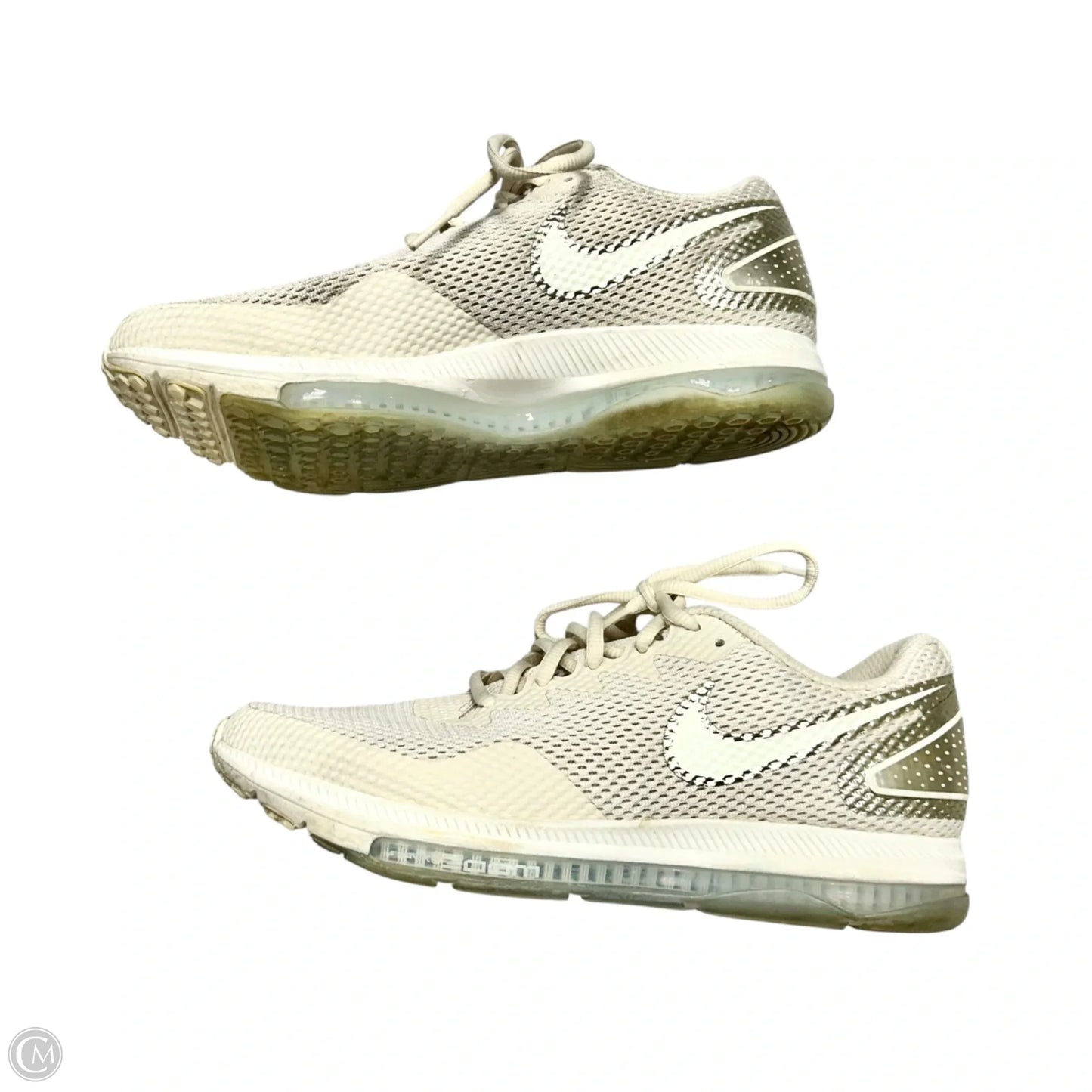 Shoes Athletic By Nike In Gold, Size: 9.5