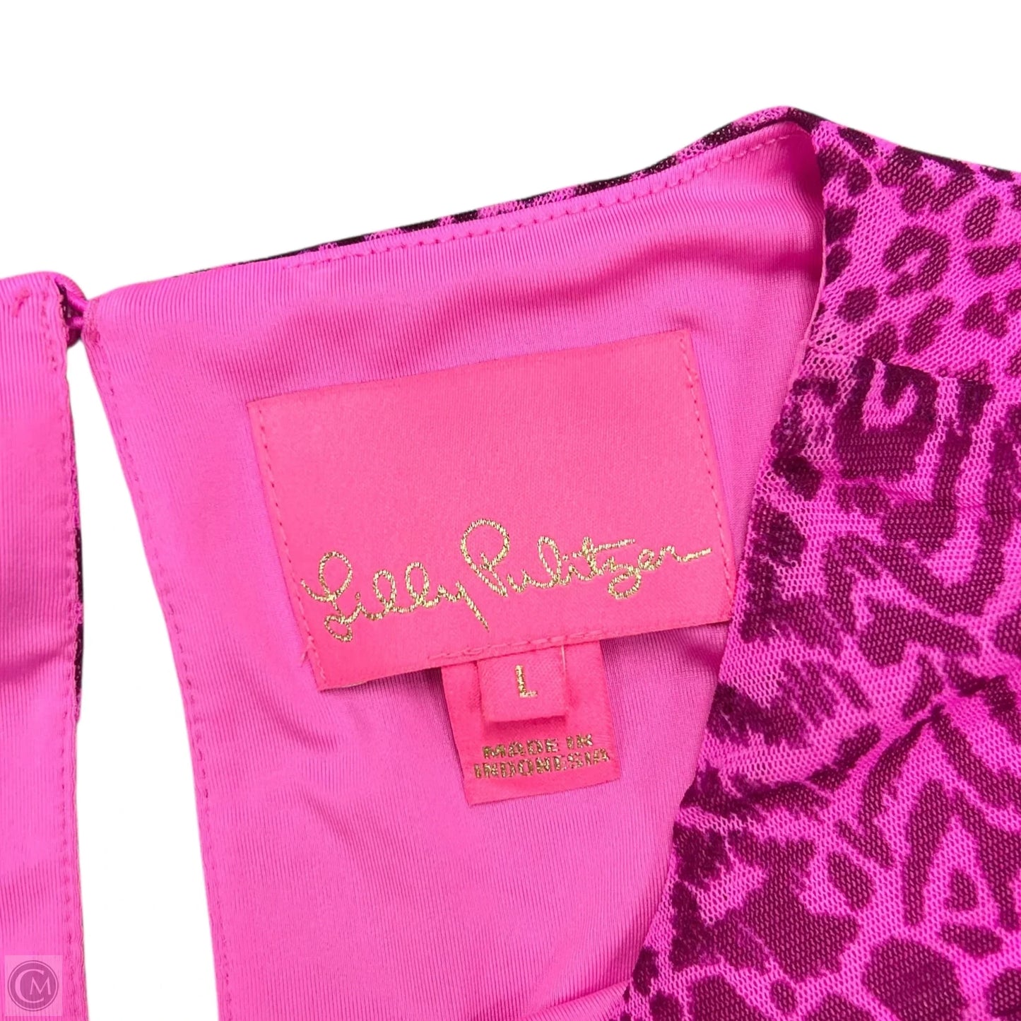 Dress Designer By Lilly Pulitzer In Pink & Purple, Size: L