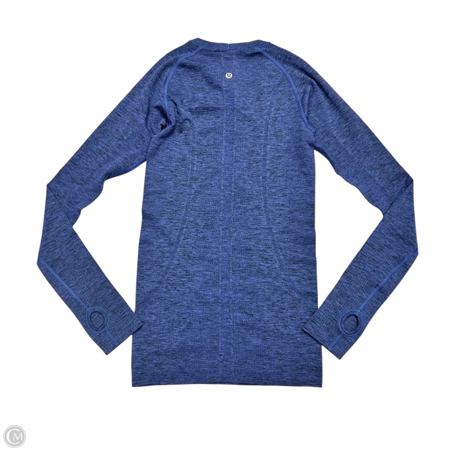 Athletic Top Long Sleeve Crewneck By Lululemon In Blue, Size: S