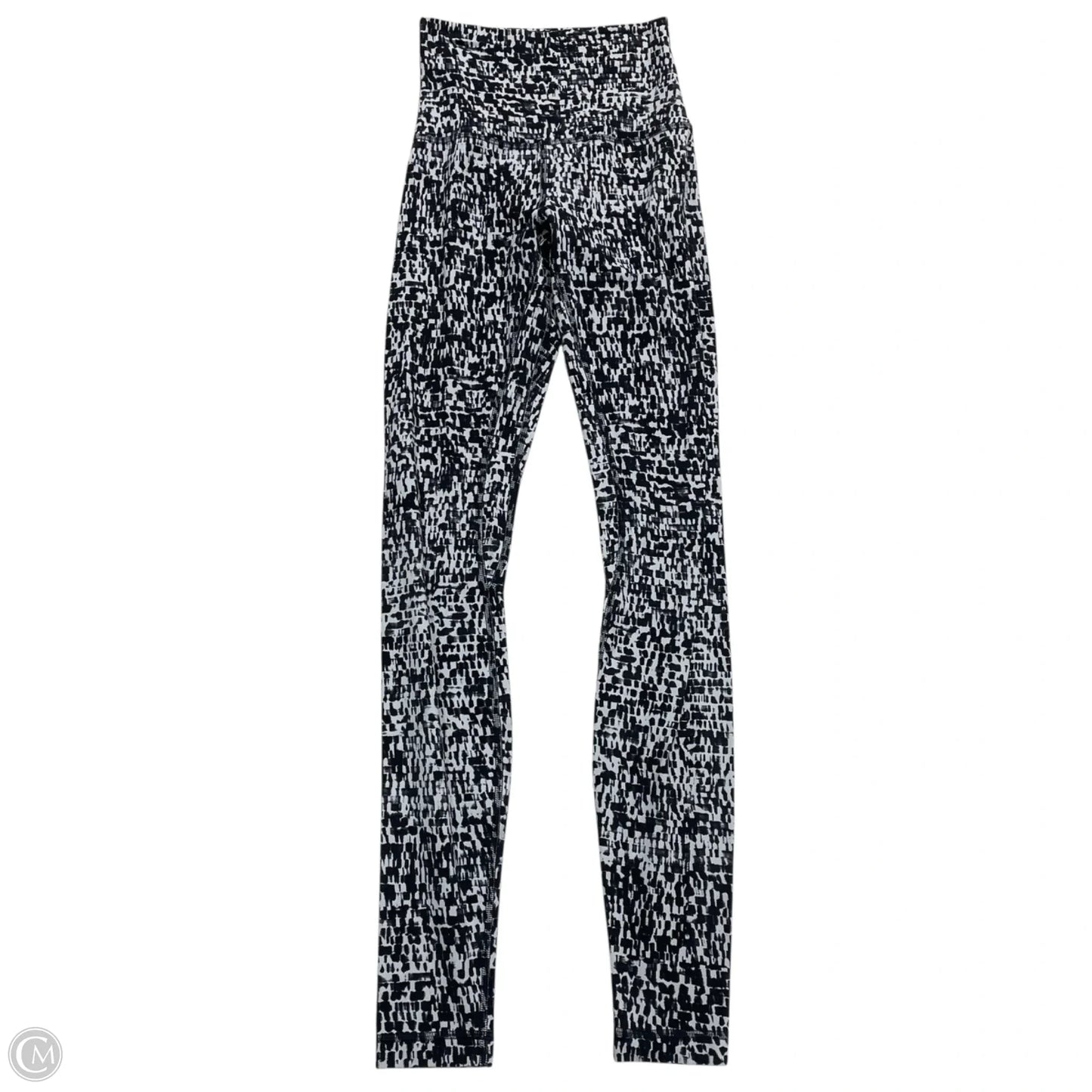 Athletic Leggings By Lululemon In Black & Grey, Size: Xs