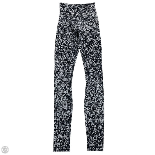 Athletic Leggings By Lululemon In Black & Grey, Size: Xs