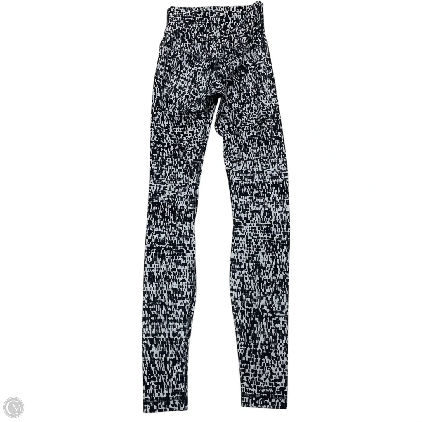 Athletic Leggings By Lululemon In Black & Grey, Size: Xs