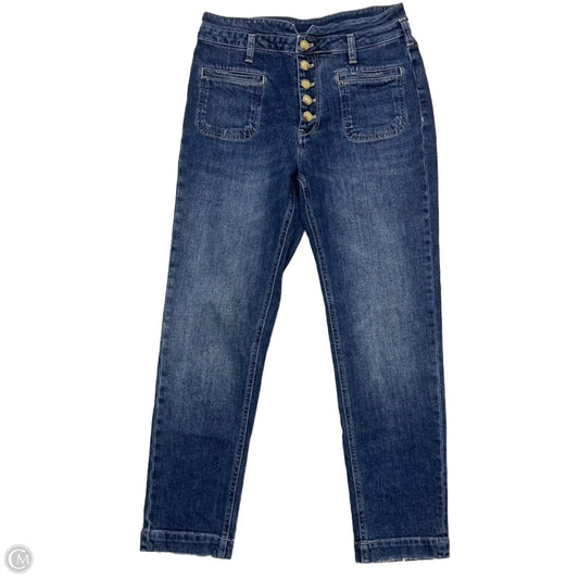 Jeans Straight By Pilcro In Blue Denim, Size: 4