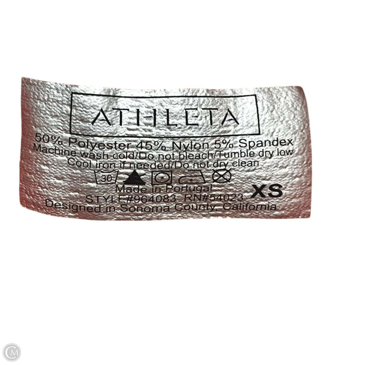 Athletic Top Long Sleeve Collar By Athleta In Peach, Size: Xs