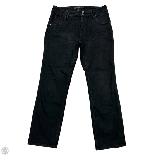 Jeans Straight By Hudson In Black Denim, Size: 10