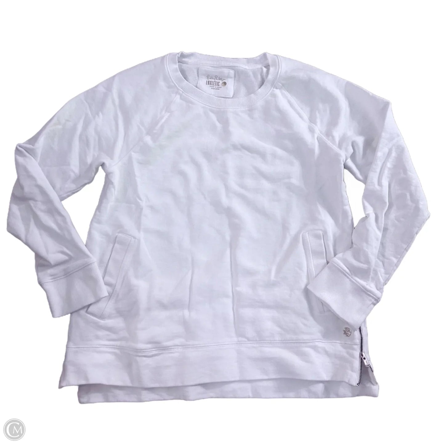 Sweatshirt Designer By Lilly Pulitzer In White, Size: L