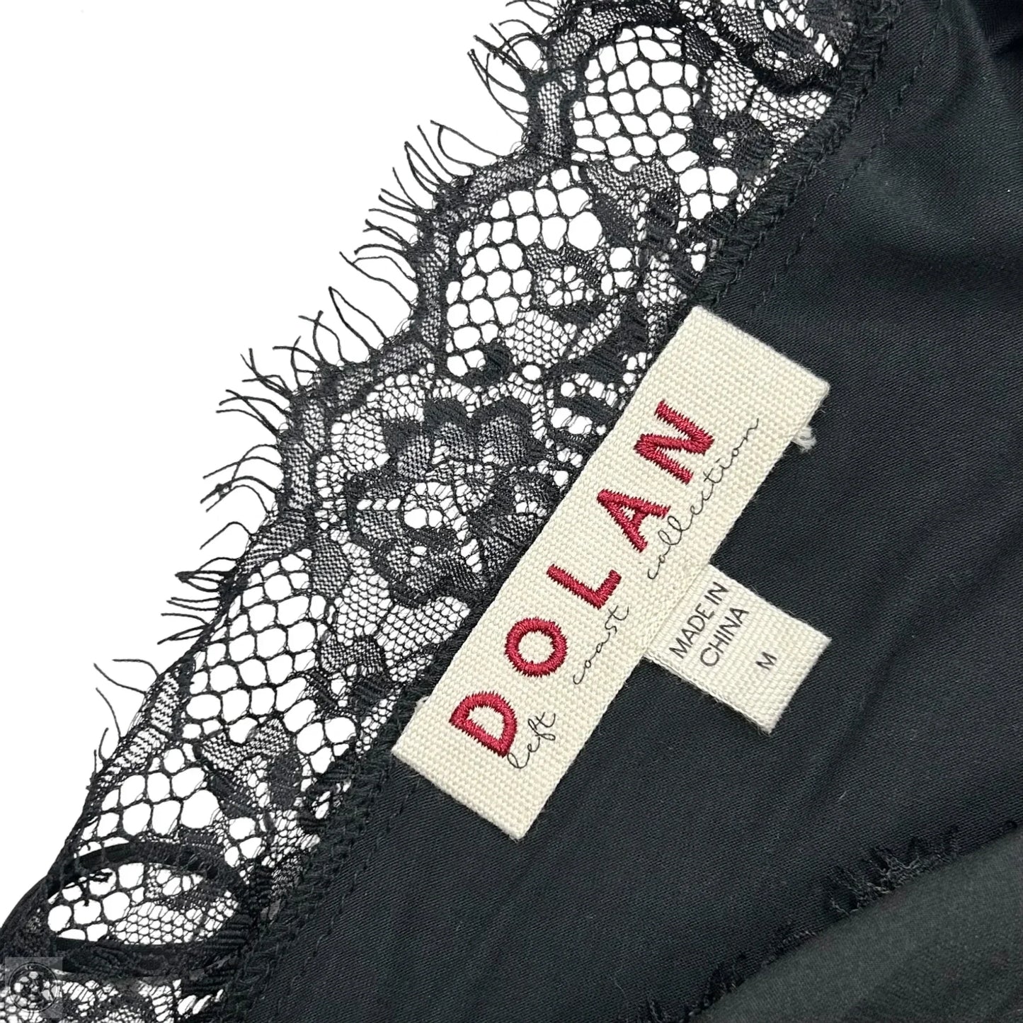 Top Long Sleeve By Dolan Left Coast In Black, Size: M