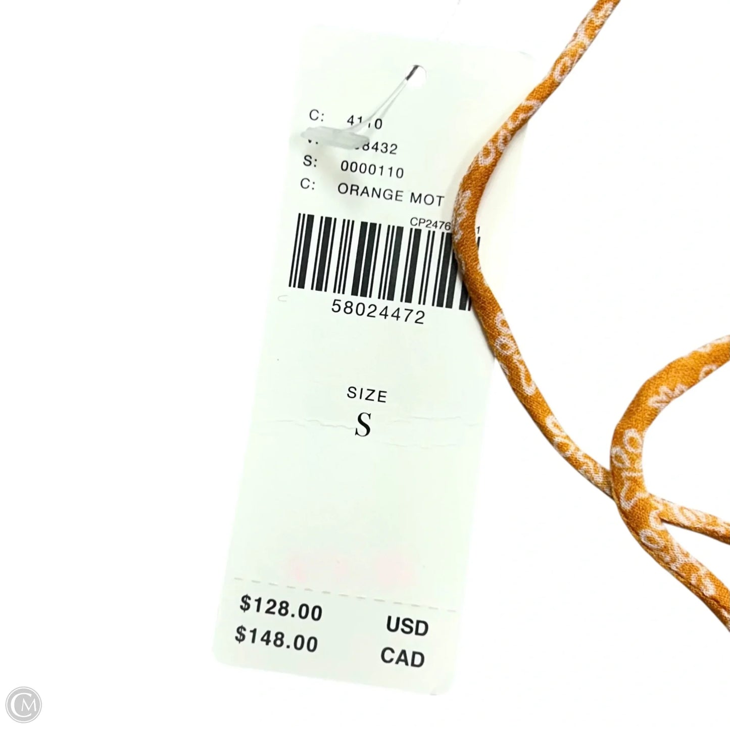 Dress Casual Short By Anthropologie In Orange & White, Size: S