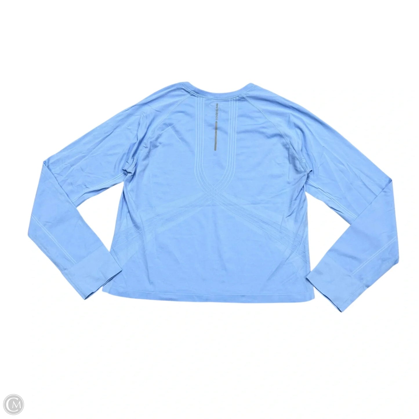 Athletic Top Long Sleeve Crewneck By New Balance In Blue, Size: L