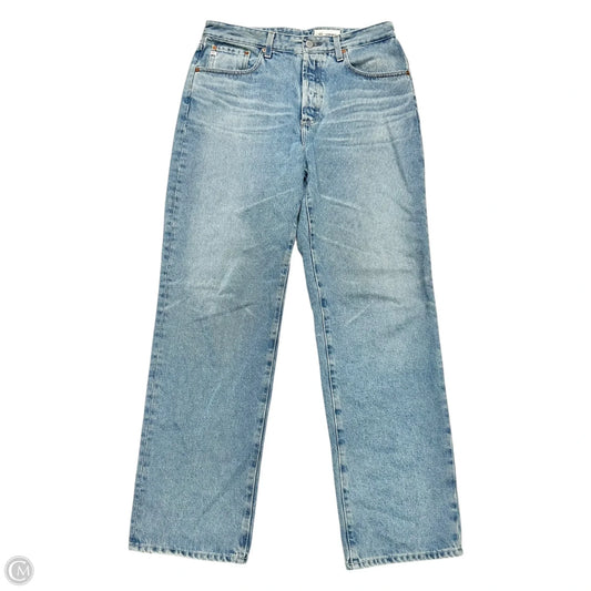 Jeans Straight By Ag Jeans In Blue Denim, Size: 10