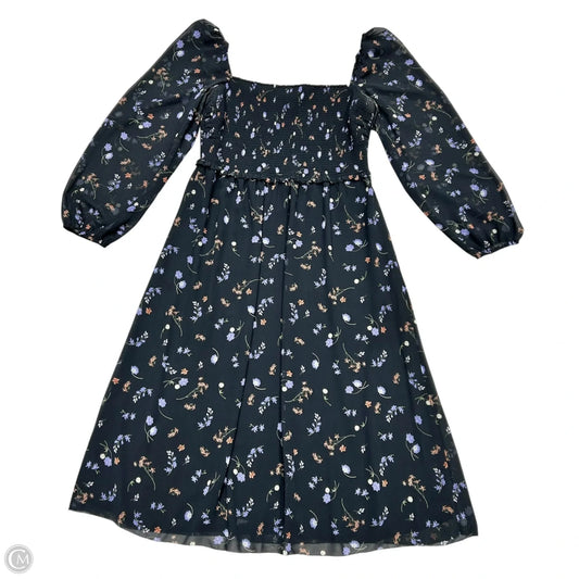 Dress Casual Maxi By Wilfred In Black & Blue, Size: Xl