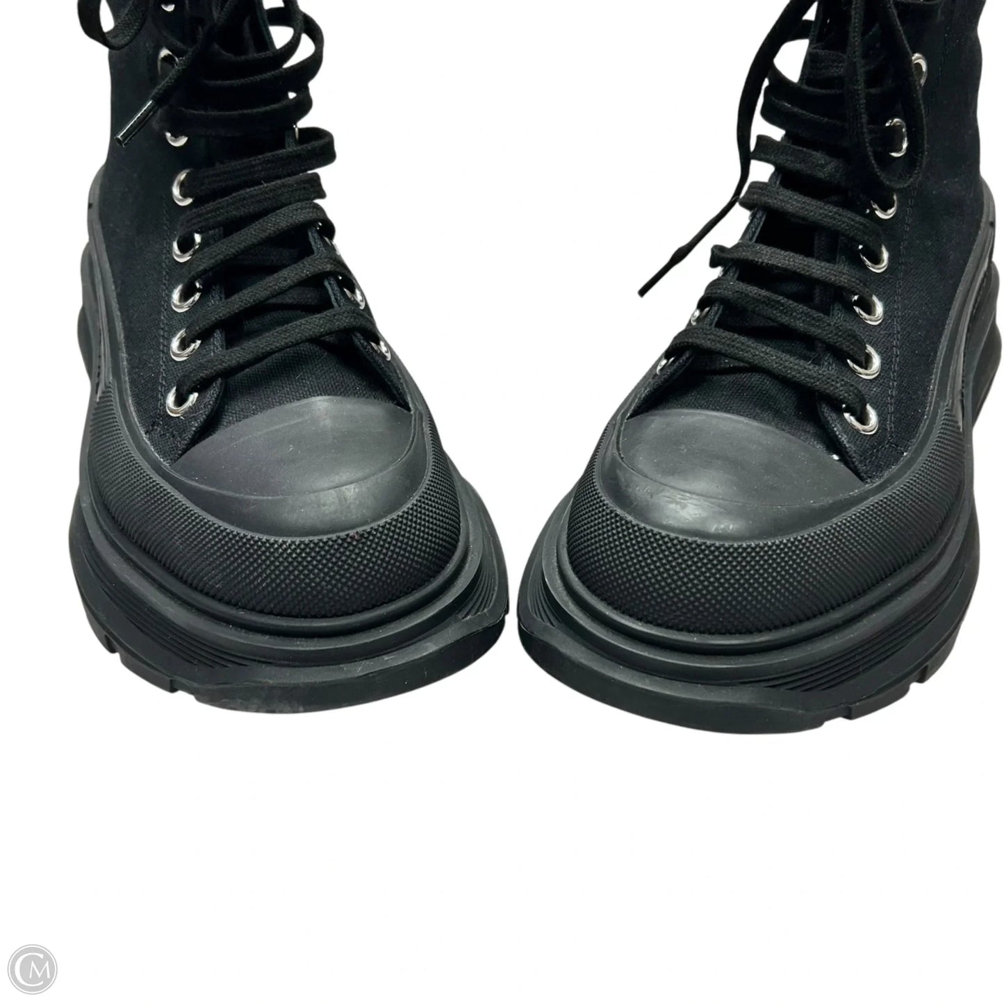 Shoes Luxury Designer By Alexander Mcqueen In Black, Size: 8