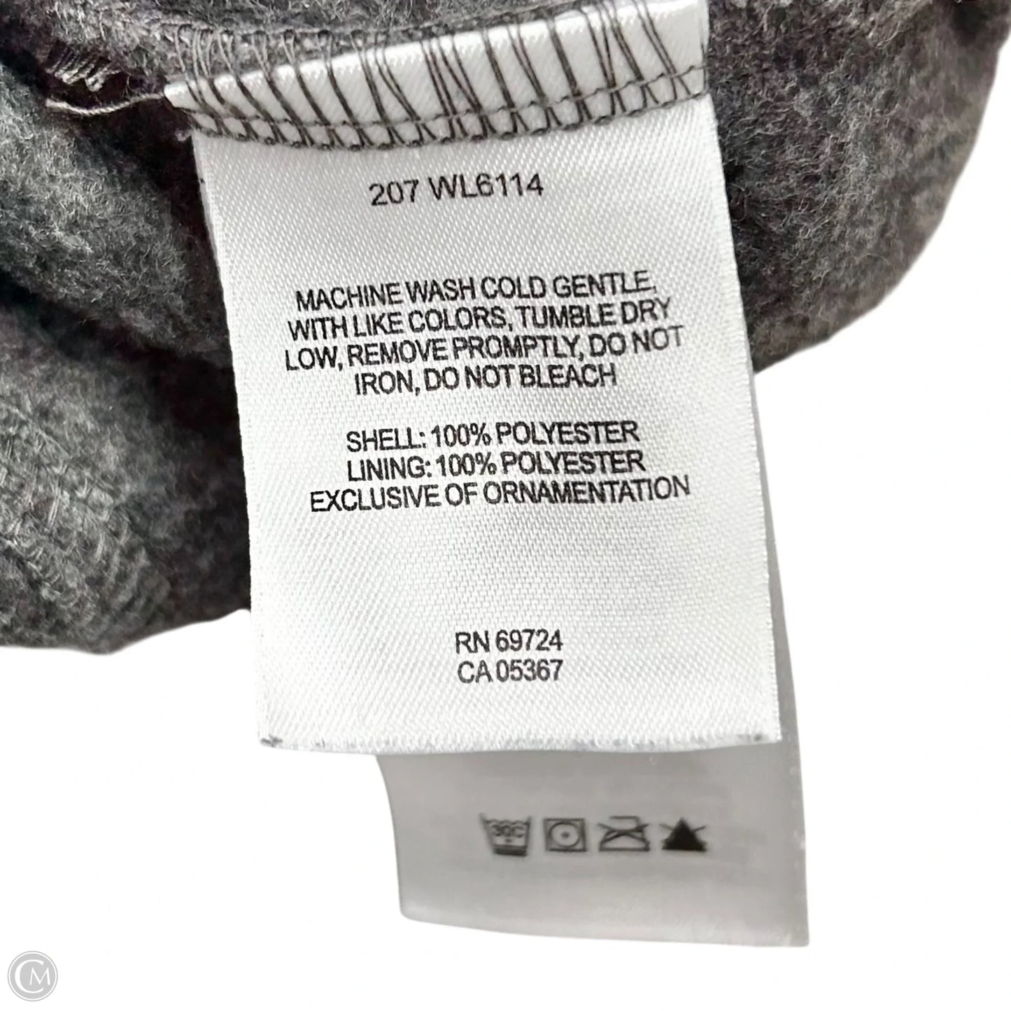 Jacket Fleece By Columbia In Grey, Size: L