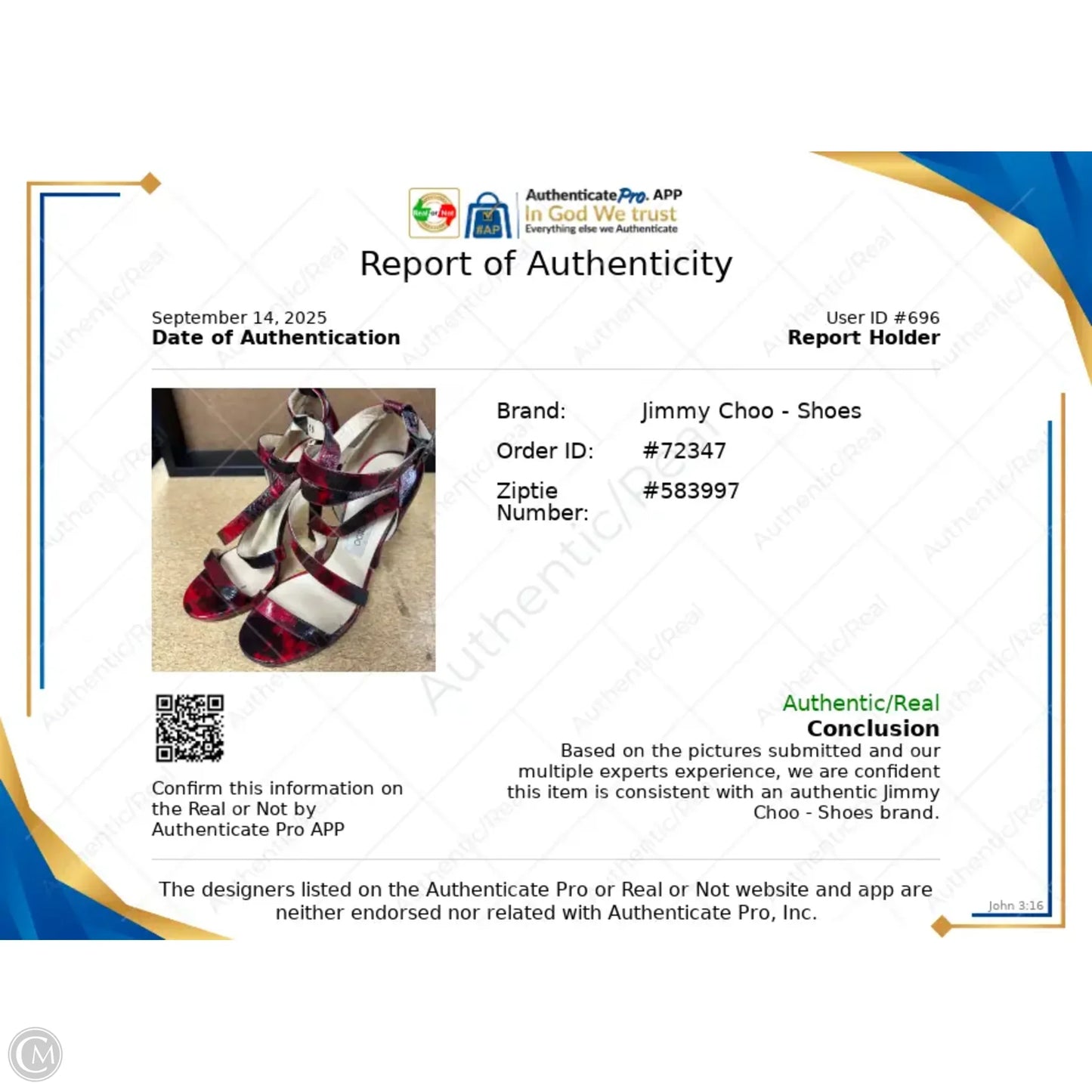 Shoes Luxury Designer By Jimmy Choo In Black & Red, Size: 9