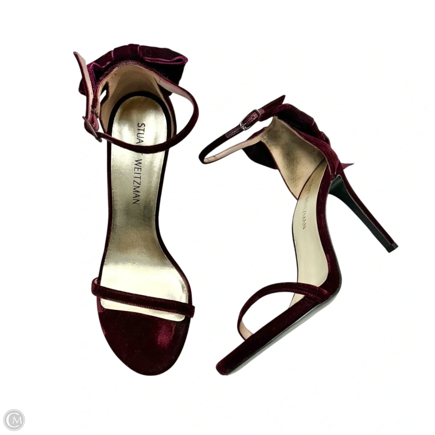 Shoes Designer By Stuart Weitzman In Maroon, Size: 9