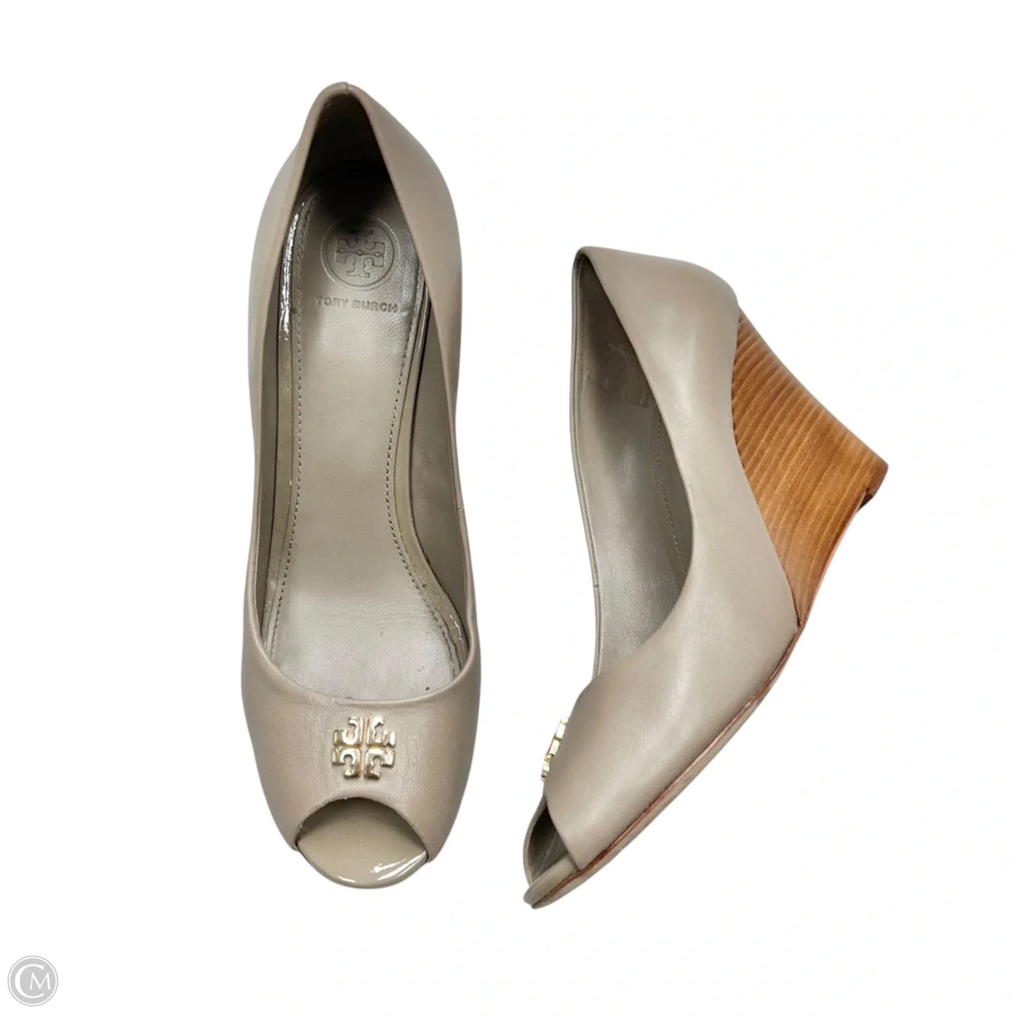 Sandals Designer By Tory Burch In Taupe, Size: 9