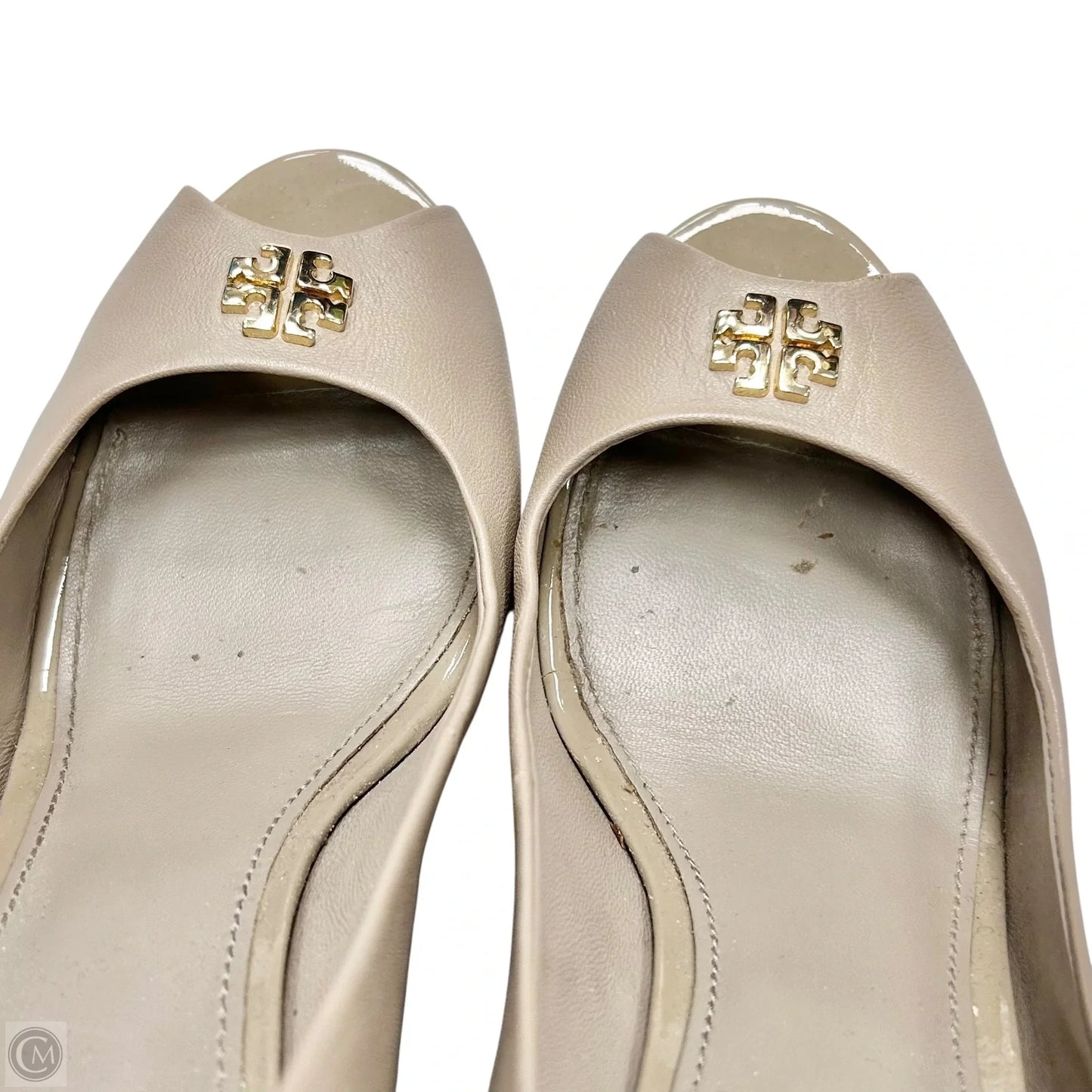 Sandals Designer By Tory Burch In Taupe, Size: 9