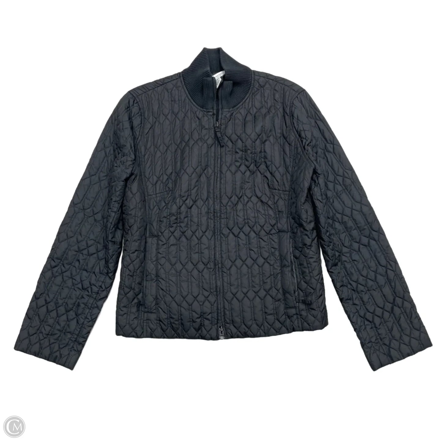 Jacket Puffer & Quilted By Ann Taylor In Black, Size: L