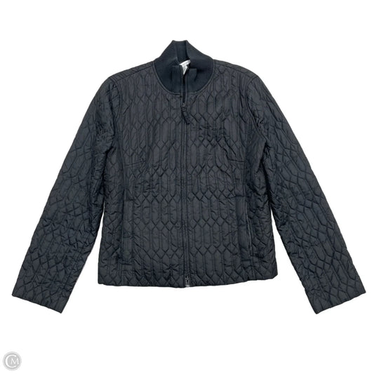 Jacket Puffer & Quilted By Ann Taylor In Black, Size: L