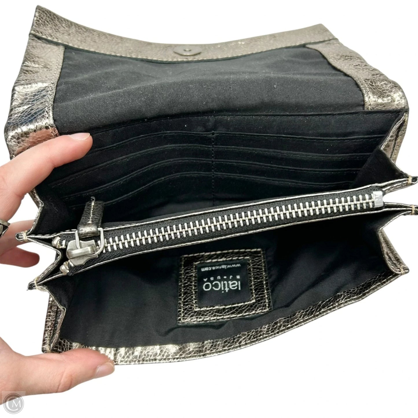 Wallet Leather By Latico, Size: Medium