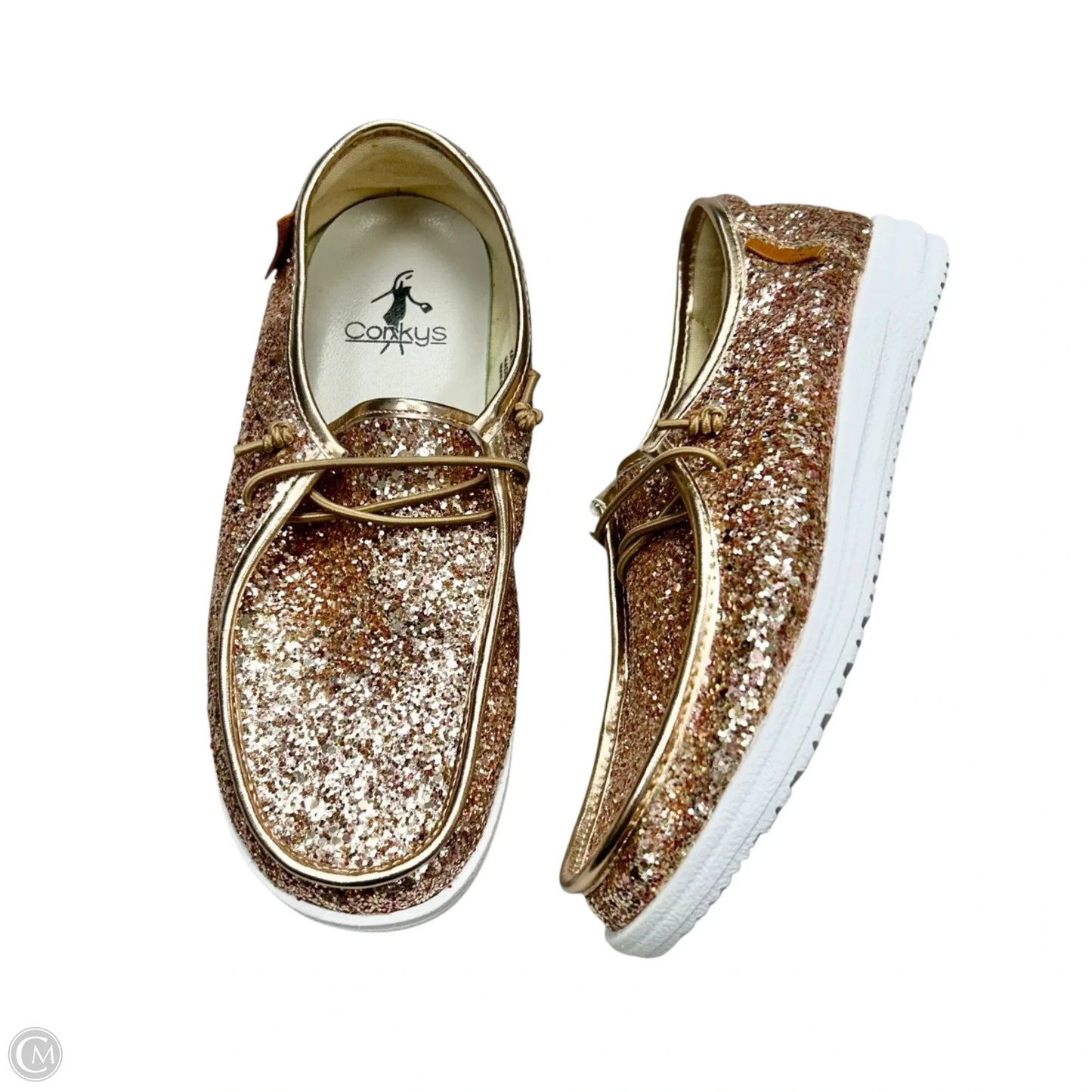 Shoes Flats By Corkys In Rose Gold, Size: 7