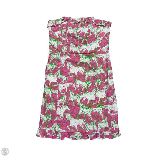 Dress Designer By Lilly Pulitzer In Pink & White, Size: S