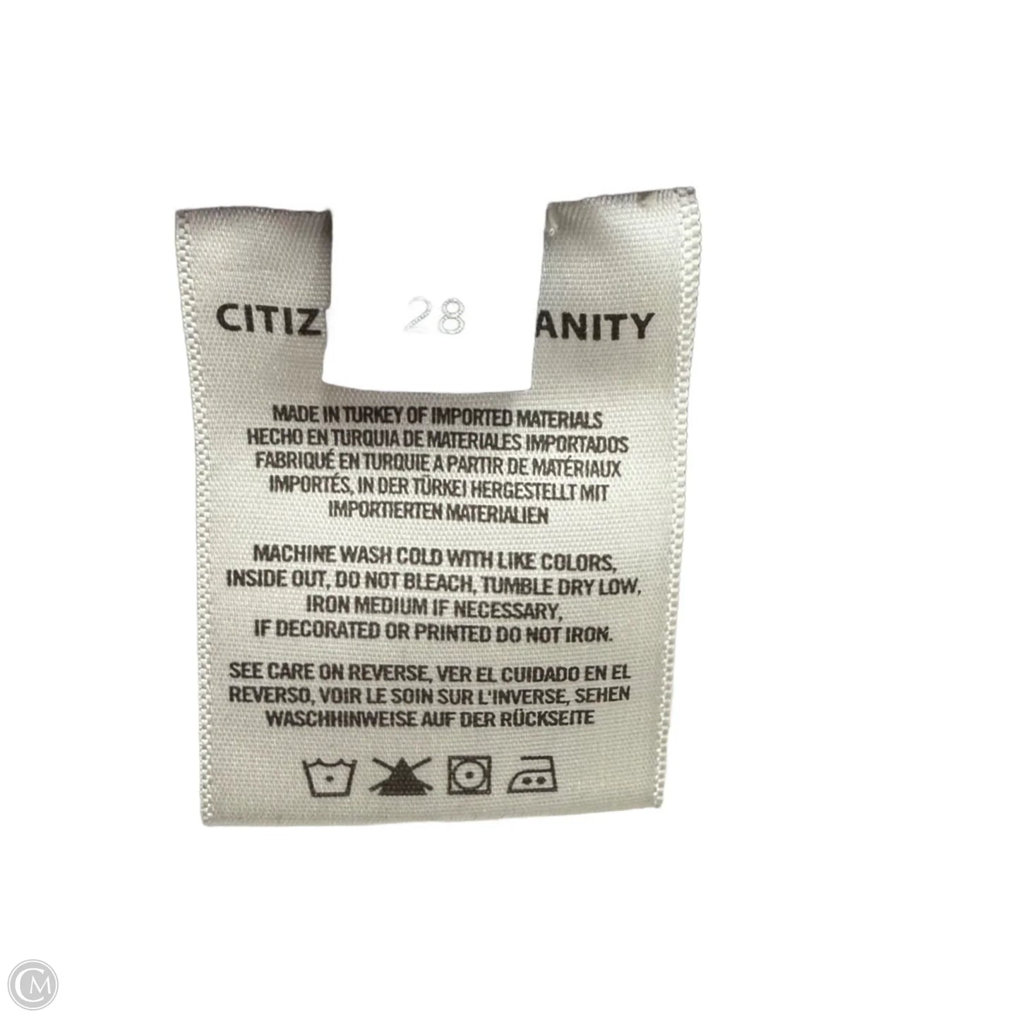 Jeans Skinny By Citizens Of Humanity In Grey Denim, Size: 6