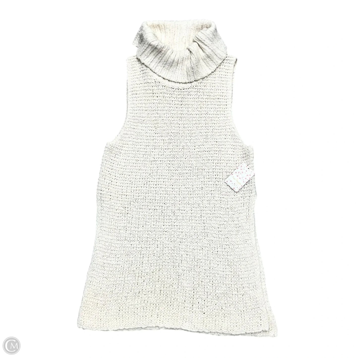 Sweater Short Sleeve By Free People In Cream, Size: S