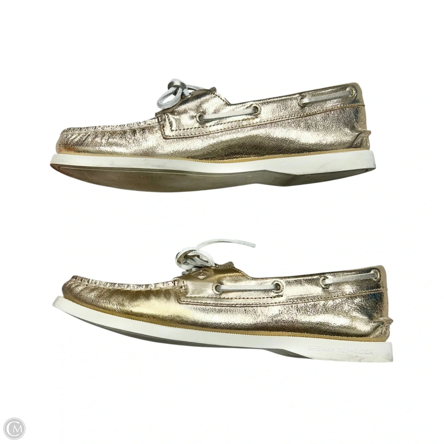 Shoes Flats By Sperry In Gold, Size: 7.5