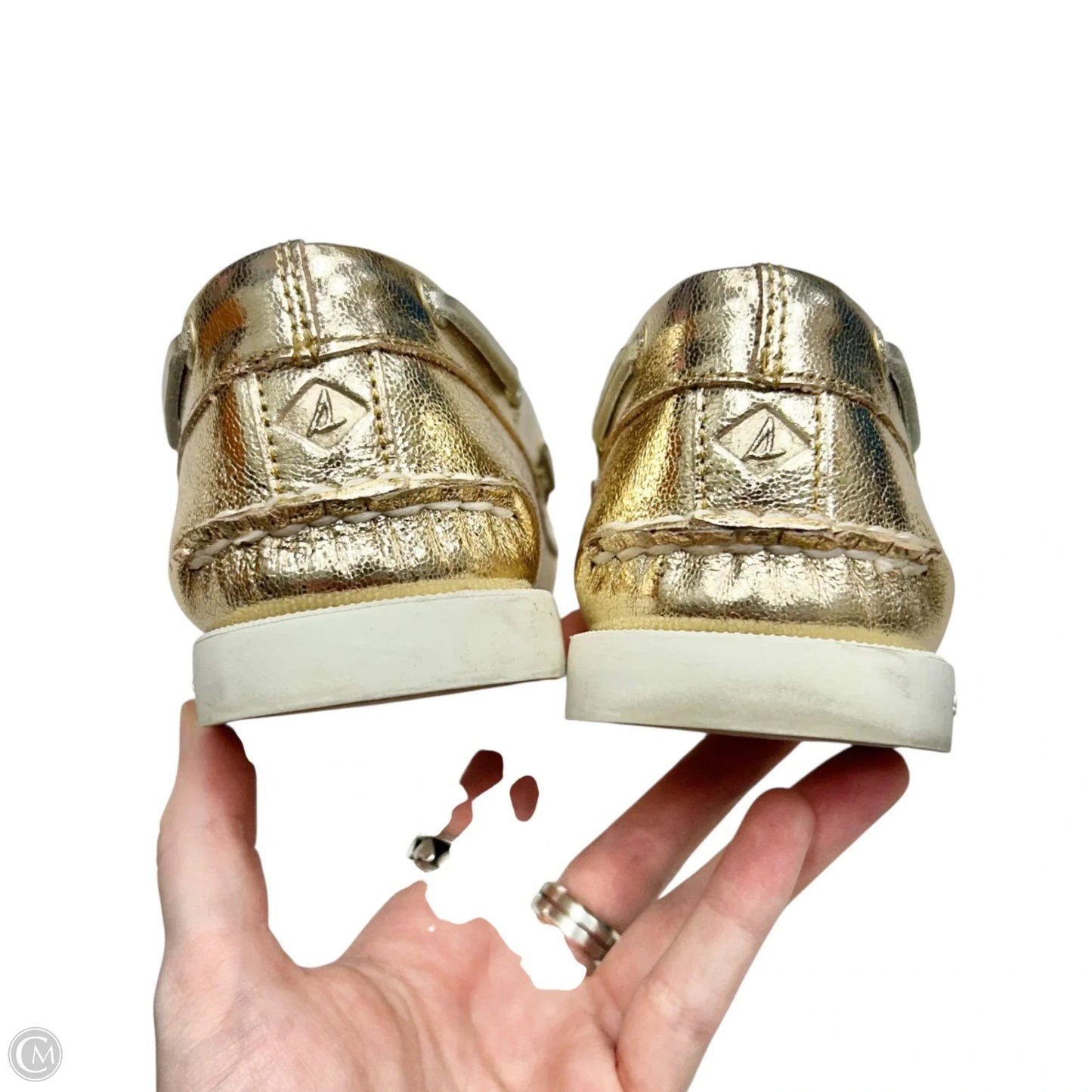 Shoes Flats By Sperry In Gold, Size: 7.5