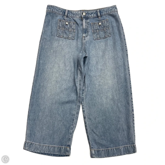 Jeans Cropped By Talbots In Blue Denim, Size: 8p