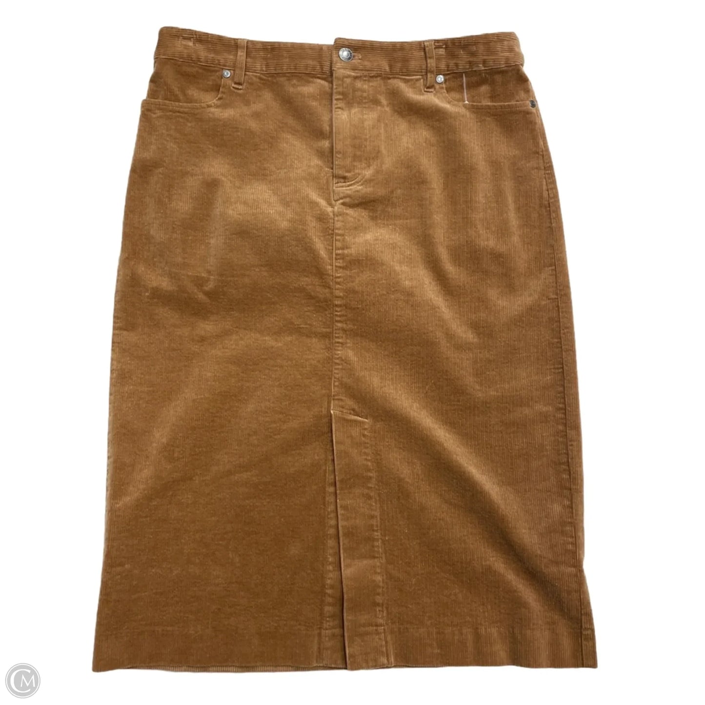 Skirt Midi By Talbots In Tan, Size: 12p