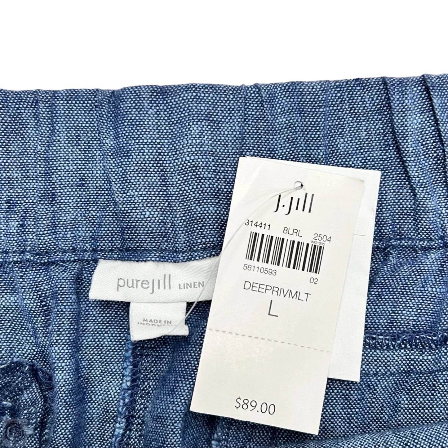 Pants Wide Leg By Pure Jill In Blue, Size: L