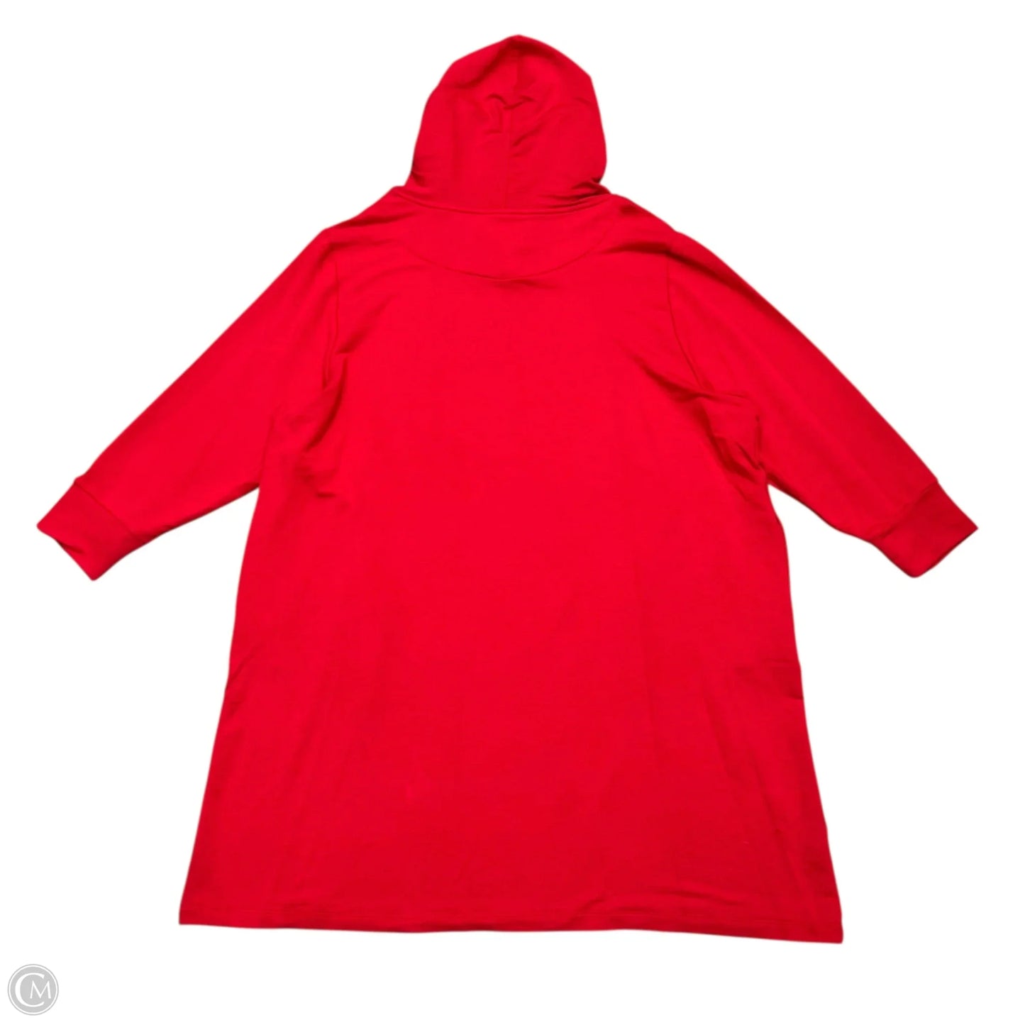 Dress Casual Short By Calvin Klein In Gold & Red, Size: 3x