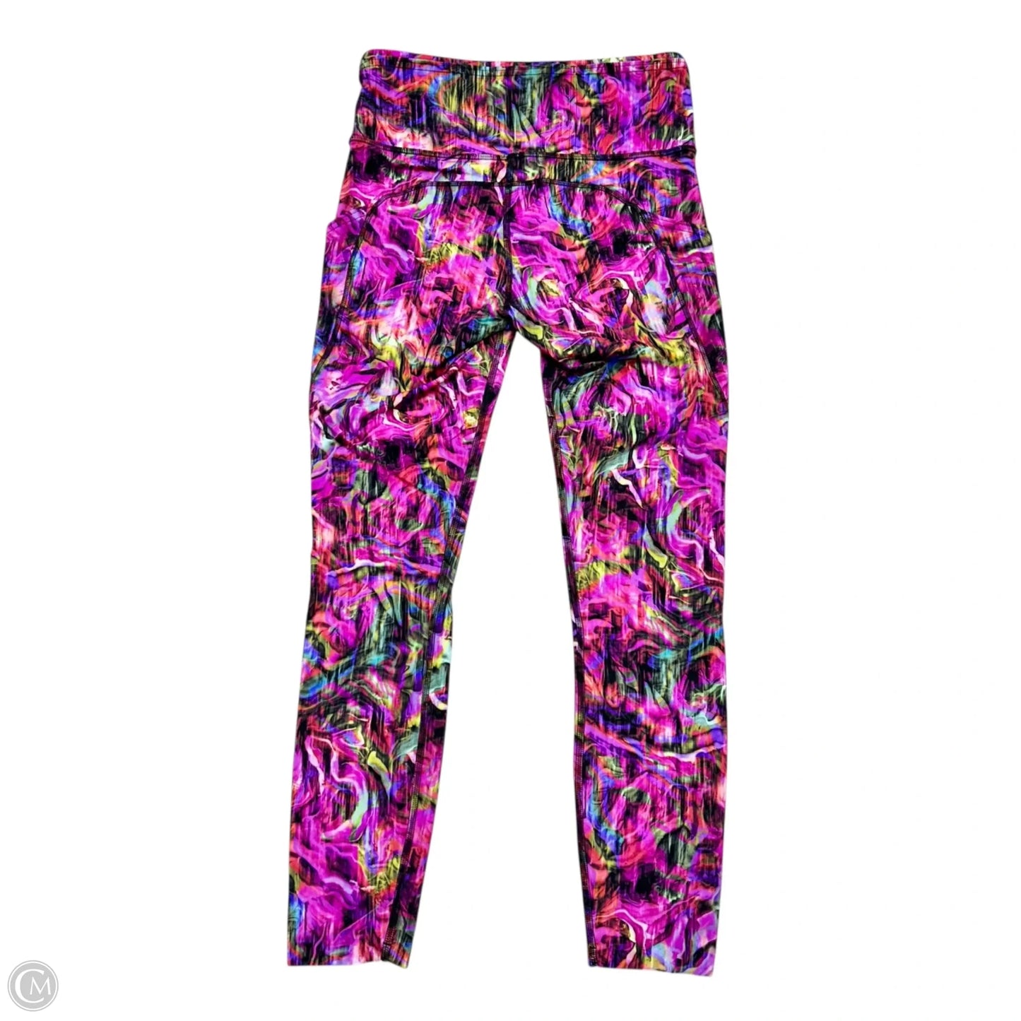 Athletic Leggings By Lululemon In Rainbow Print, Size: S