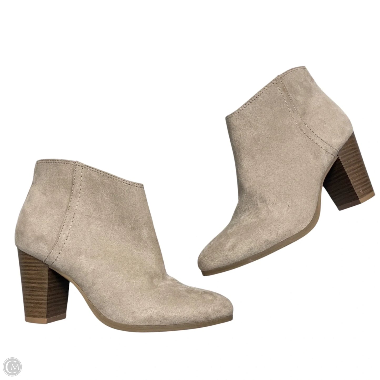 Boots Ankle Heels By Old Navy In Taupe, Size: 6