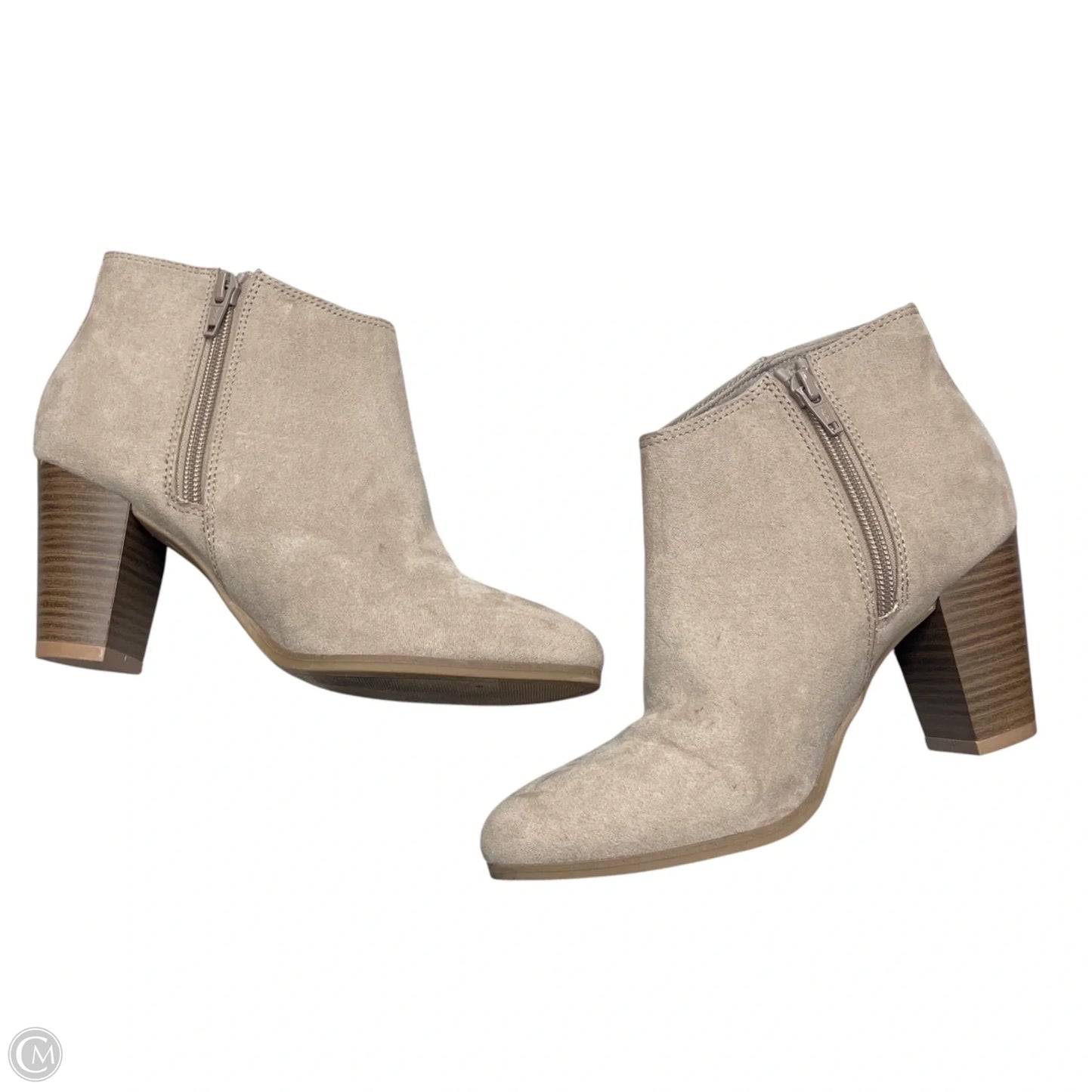 Boots Ankle Heels By Old Navy In Taupe, Size: 6