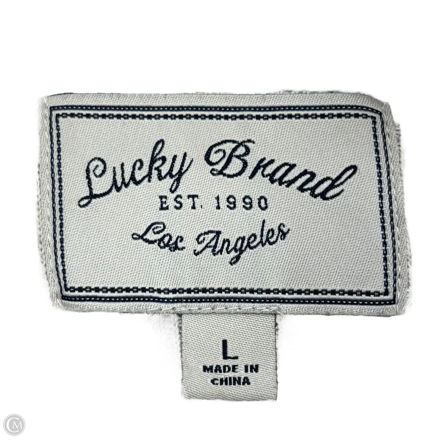 Jacket Moto By Lucky Brand In Cream, Size: L