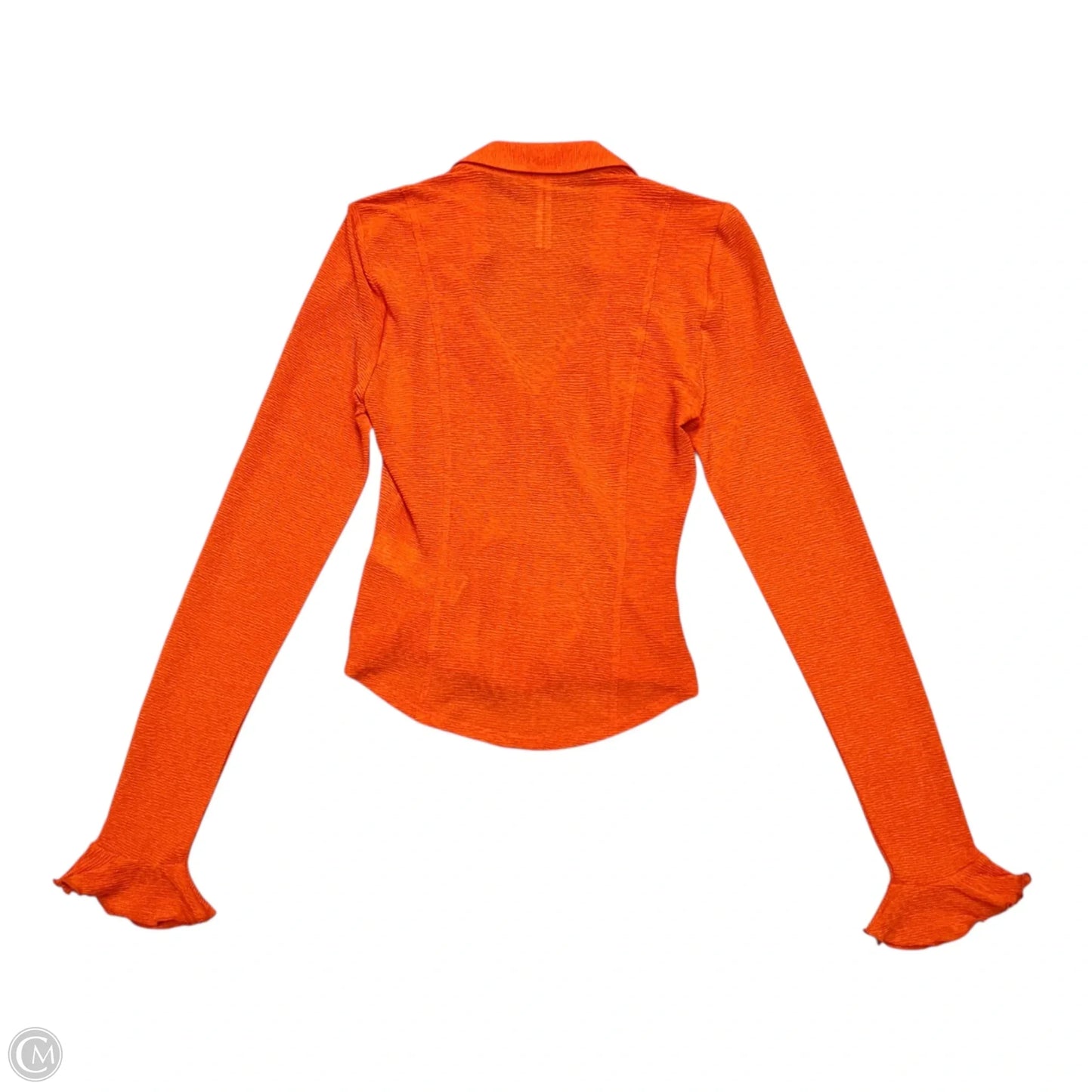 Top Long Sleeve By Anthropologie In Orange, Size: Xs